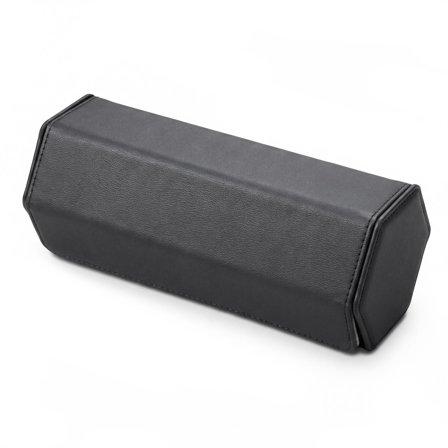 Hexa | Black & Grey Faux Leather Hexagonal Watch Roll Case - 3 Watches for Men - Watch boxes