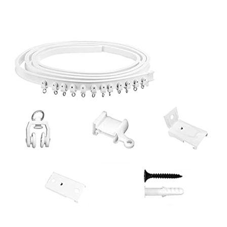 Fleksibel gardinstang, 2 meter udtrækkelig gardinstang, gardinstang