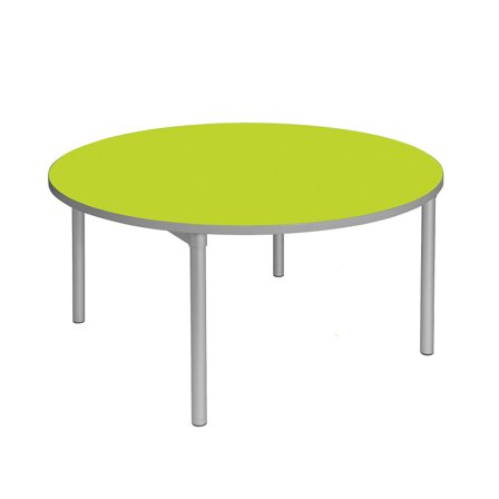 Dining table ENVIRO, round, Ø 1200x710 mm, beech, silver