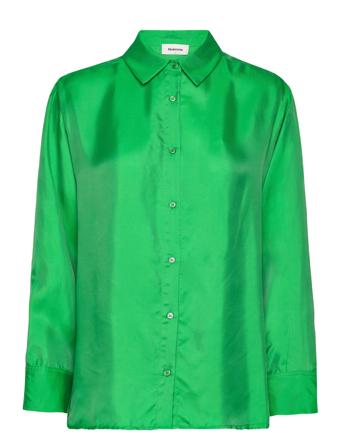 Fablemd Shirt Langermet Skjorte Grønn Modström*Betinget Tilbud