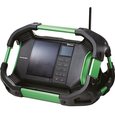 HiKOKI UR18DSDL Radio med Bluetooth, uten batteri og lader, Byggradio & høytallere