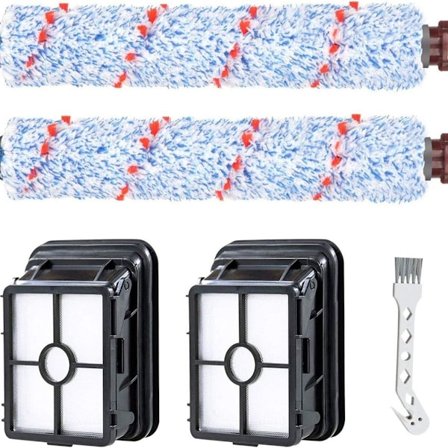 Reservedeler til Bissell Crosswave 17132 og 2225N - 2 rullebørster + 2 filtre KLB