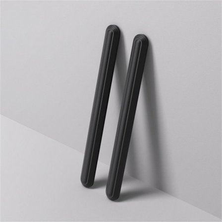 2 STK / Sæt Anti-kollision Strip Bumper Guards SORT