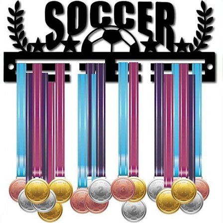 Jalkapallomitaliteline, mitaliteline, urheilumitaliteline jalkapalloilijoille, seinälle ripustettava koristeellinen mitaliteline urheilumerkeille