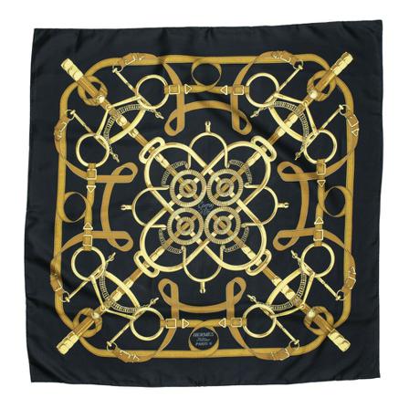 Hermès Vintage, Pre-owned Scarf Zwart, Dames, Maat:ONE Size