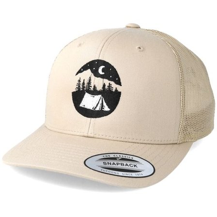 Wild Spirit - Beige trucker Keps - Tent Logo Beige Trucker @ Hatstore