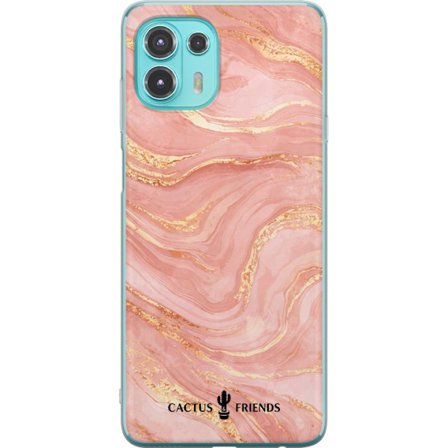 Yhteensopiva Puhelinkuori Motorola Motorola Edge 20 Lite Cactus and Friends – RoseGoldFlow