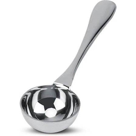 15 ml kaffemål, måleskje for malt kaffe, kaffemål i rustfritt stål med langt håndtak