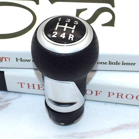 12mm 5 / 6 Växlad Växelspaksknopp Spak För Audi A4 B6 B7 B8 A6 S4 8K A5 8T Q5 8R S Line Ibiza 6J Seat Leon Mk1 Passat Golf-Silver 5 Växlad-1