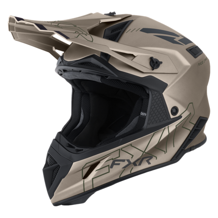 Adventure-Kypärä FXR Helium Prime 26 Moottorikelkka Kivemharmaa/Armeijanvihreä L