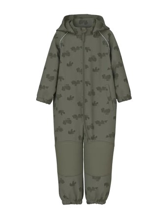 Nmmalfa08 Softshell Suit Aop 1Fo Noos Khaki Name It