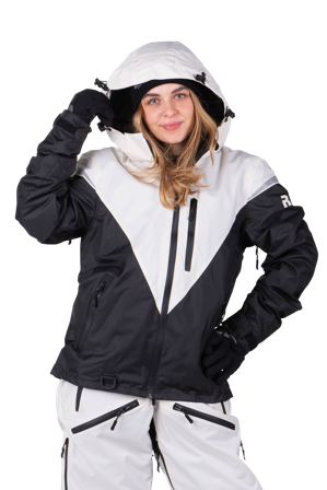 Raven Boondocker Women's Snowmobile Jacket White/Black XL