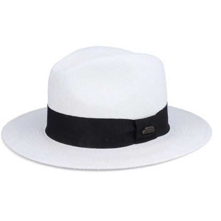 Headzone - Weiss straw Hut - Panama Satin Straw Hat @ Hatstore