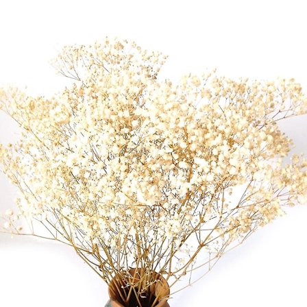 17 tommer hvite blomster, naturlige Gypsophila-grener for bryllup, DIY-hjem, bordvasedekor