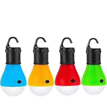 4-pak Camping LED-lys, Vandtett Batteri for Vandring, Fiske, Innendørs og Utendørs LED-belysning