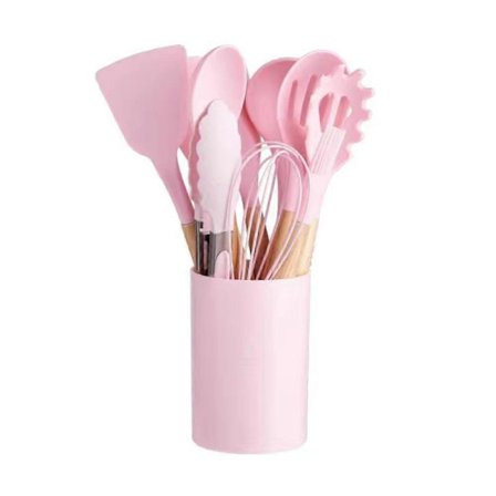 12 stk. Non-stick Køkkenredskabssæt Silikone Madlavningsspatel Køkkentilbehør