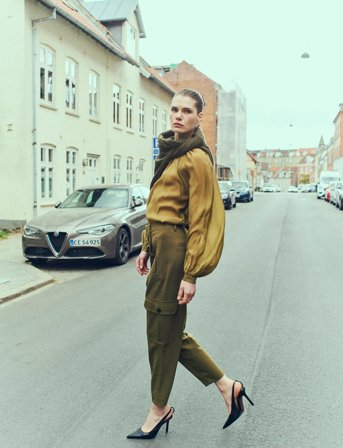 Copenhagen Muse Cmtilly-Blouse - Khaki green - XXS