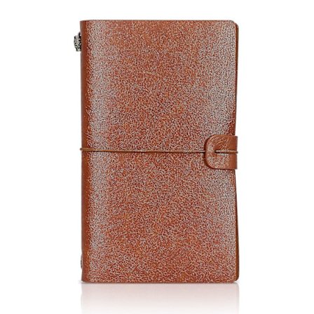 Reisejournal, Vintage Skrivejournal Planner med Lommer