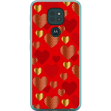 Yhteensopiva Puhelinkuori Motorola Motorola Moto G9 Play GoldenHearts