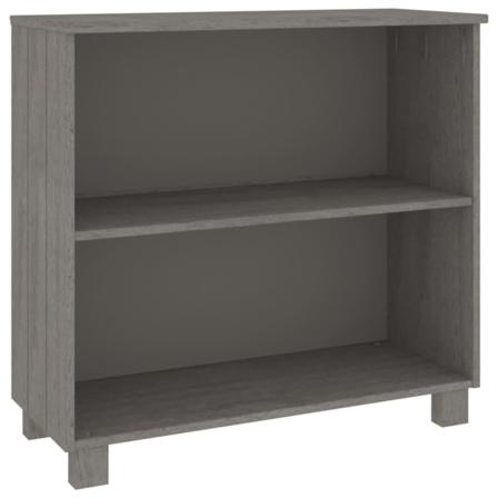 Vidaxl Skänk Ljusgrå 85x35x80 Cm Massiv Furu Grå