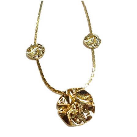 Halskedja Guldpläterad 55+8cm