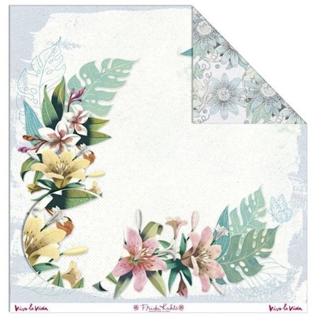 Frida Kahlo kreativt papper - grön vegetabilisk