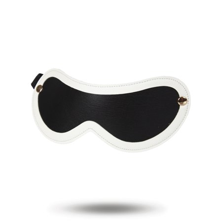 Vuxen: Glow-in-the-Dark blindfold - Hvid/Sort