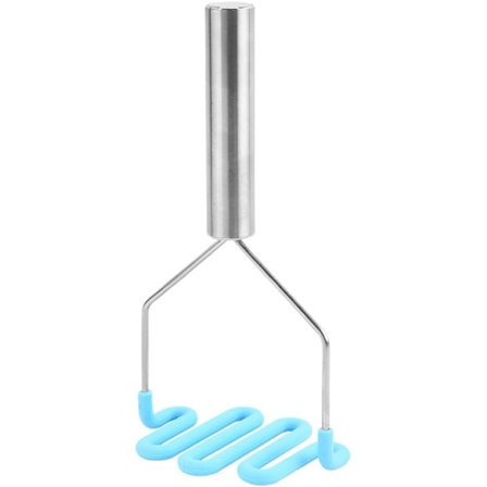 Ruostumattomasta teräksestä valmistettu perunasurvin ja korkealaatuinen vihannessisältö, perunasurvin - keittiötyökalu kahvalla, metallinen survin 