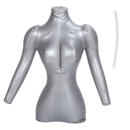 PVC Damekåpe Oppblåsbar Mannekeng Overkropp Klesutstillingsmodell