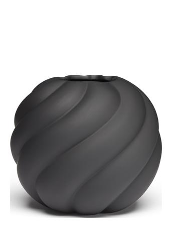 Twist Ball Vase 20Cm Black Home Decoration Vases Big Vases Black Cooee Design