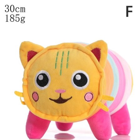 1:a Gabby's Dollhouse Plysch stoppade leksaker Leende Cat Mercat Car F