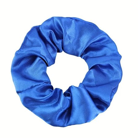 Hiuslenkki - Scrunchie - Satiini - 9cm - Merensininen