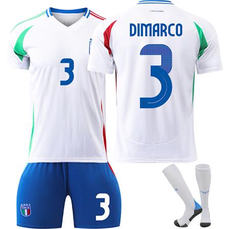2425 UEFA Europa League Italien nr 3 DIMARCO tröja och byxor set White 22