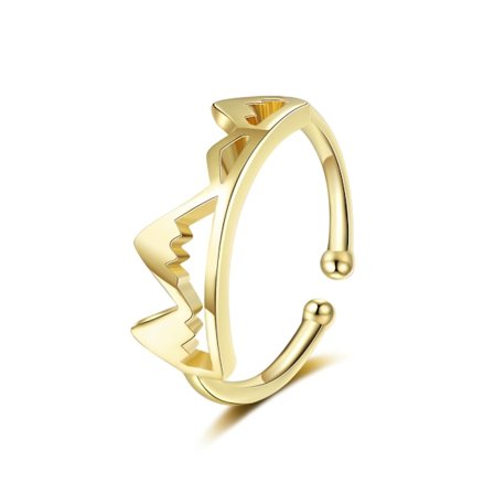 Bjergring til kvinder, bjerg smykker til piger Justerbar N