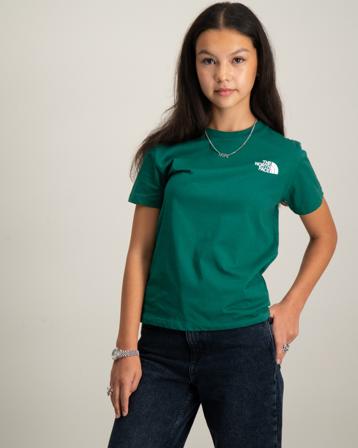 The North Face TEEN S/S SIMPLE DOME TEE Grün T-Shirts Mädchen - Kidsbrandstore