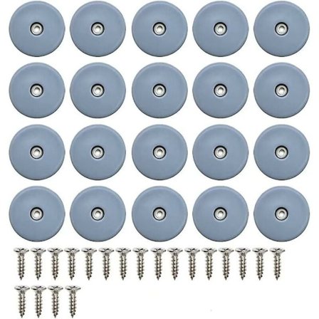 Möbelglidare för enkel flyttning, Skruvbara möbeltassar med PTFE Teflon-material för tung användning, Golvskydd för matta, kakel och trägolv