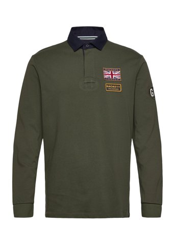 Hackett London Heritage Rally Badges - Khaki green - M