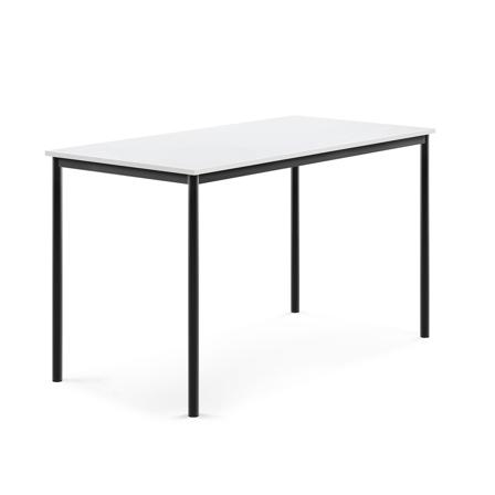 Tisch BORÅS, 1600x800x900 mm, Laminat weiß, anthrazit