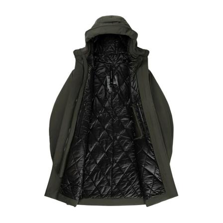 Krakatau, Single-Breasted Coats Groen, Dames, Maat:XL
