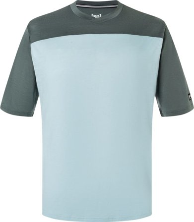 Super.natural Men's Contrast Tee Men Short sleeved fitness sweater Blue L