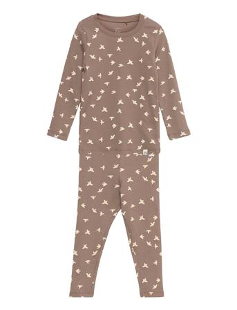 Set Top Leggings Rib Aop Sets Sets With Long-sleeved T-shirt Monivärinen/Kuvioitu Lindex