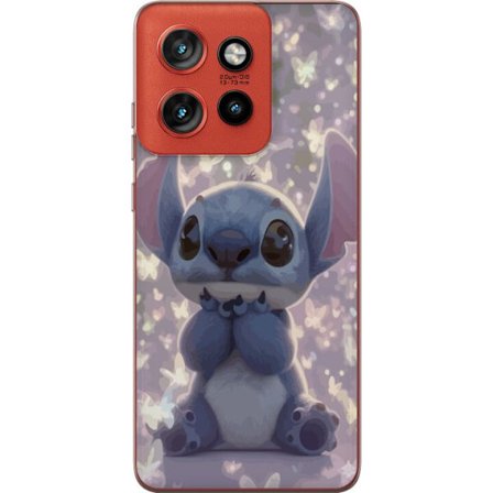 Kompatibelt Mobilskal till Motorola Motorola Edge 50 Neo Stitch söt kawaii fjärilar ljus magisk Disney
