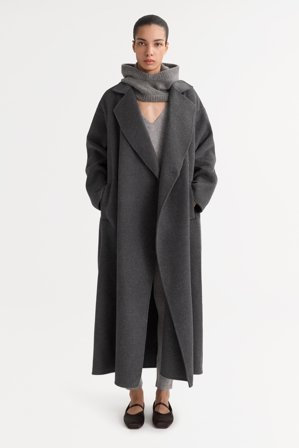 Soft Goat - Oversized coat - Cashmere jacket - L - Dark Grey