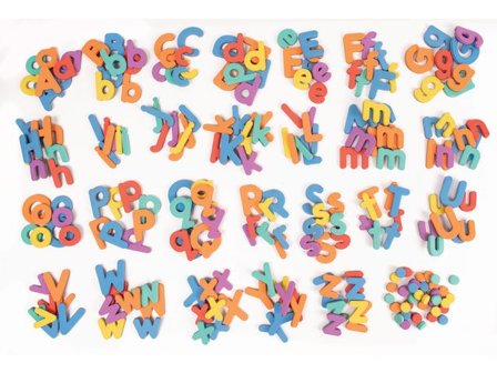 MyPauze Magnetiska bokstäver, färger 248/fp - Lyreco - Skola och förskola - Klassrummet / Lära - Svenska