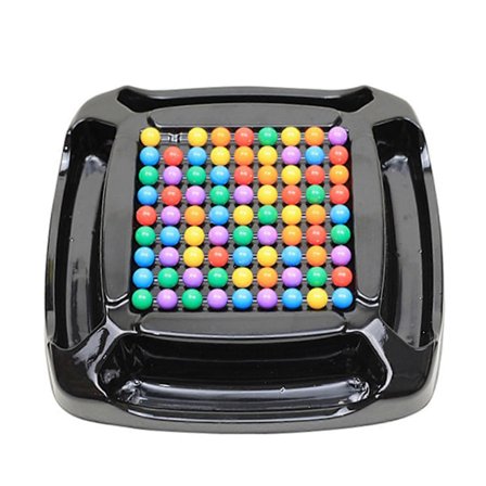 Regnbue Bold Spil - Farverigt Sjove Puslespil Brætspil med 48 stk./ 80 stk. Farvede Perler til
