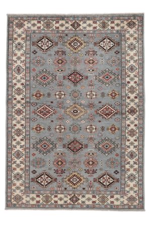 Orientalischer Kazak Ariana Teppich 172X240 Braun/Dunkelgrau Wolle, Afghanistan