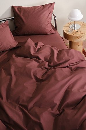 Jotex - Percale Bettbezug ‒ Bio-qualität Aubergine - ZACK - Kaufe Bettbezüge bei Jotex