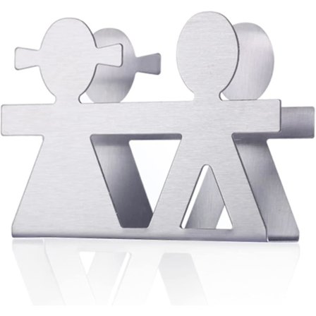 1 stk Metall Mini Figur Stålvevholder, Fristående Vevholder