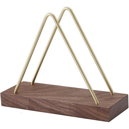 Kevyt ja ylellinen lautasliinateline, vapaasti seisova paperiteline piknikjuhliin, ravintoloihin, lyhyt, 13cmx20cmx5.5cm