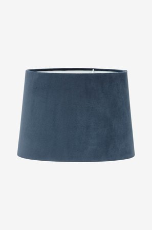 PR Home - Lampeskærm Sofia Velour 25 cm - Blå - Lampeskærme - Fra Homeroom